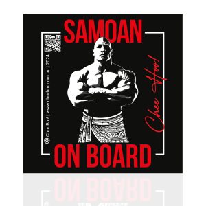 Samoan on board Bumper Sticker <br>BUY 1 GET 1 FREE (LIMITED OFFER)</br>