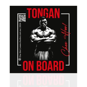 Tongan on board Bumper Sticker <br>BUY 1 GET 1 FREE (LIMITED OFFER)</br>