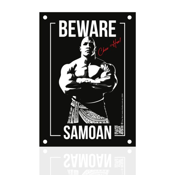 Beware Samoan Sign