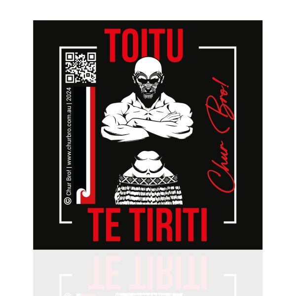Toitu Te Tiriti Bumper Sticker V1<br>BUY 1 GET 1 FREE (LIMITED OFFER)</br>